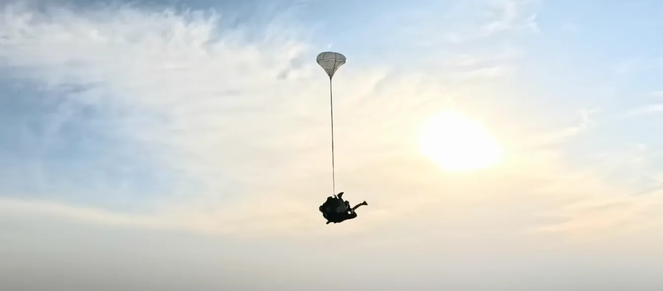 sky diving in india