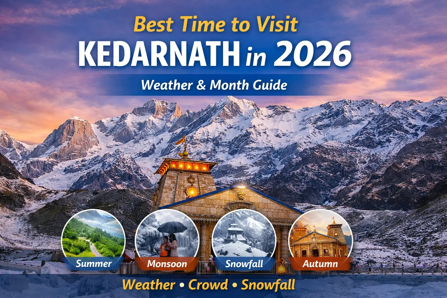 Best Time to Visit Kedarnath in 2026 – Weather & Month Guide