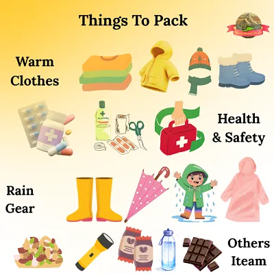 Winter packing list for Triyuginarayan Temple at 1,980 m