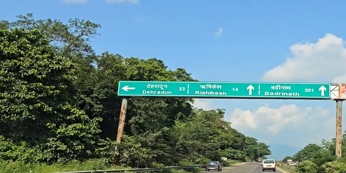 badrinath distance board from haridwar rishikesh and dehradun