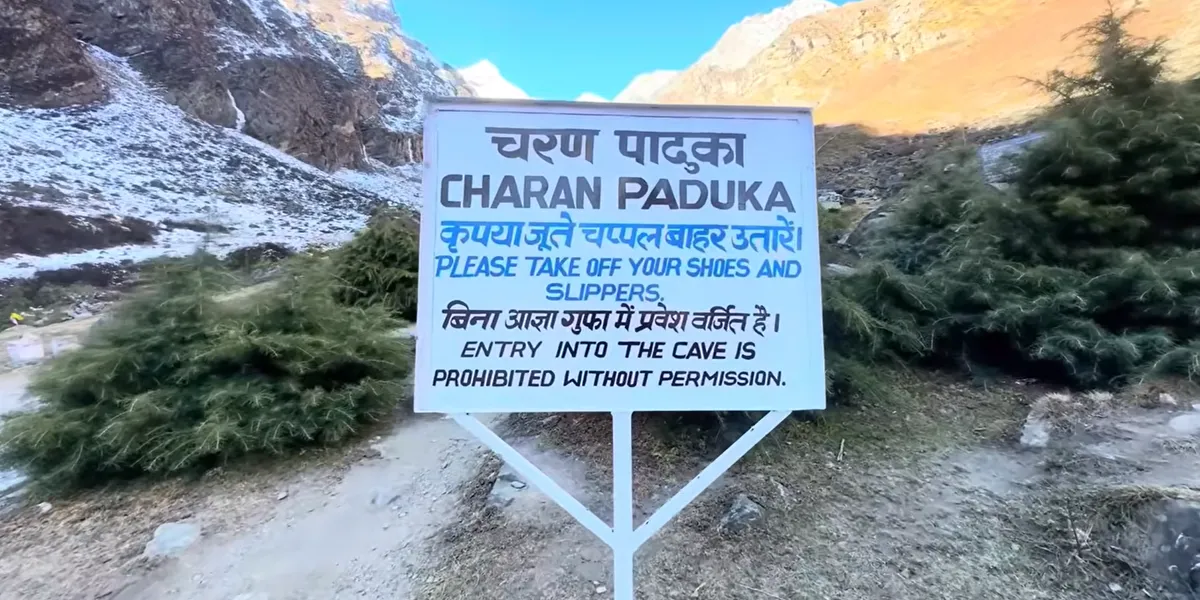 charan paduka badrinath trekking route from badrinath