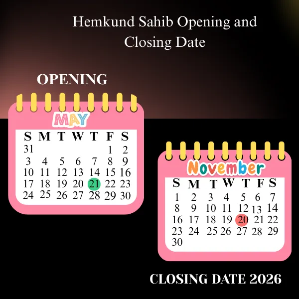 hemkund sahib opening and closing date