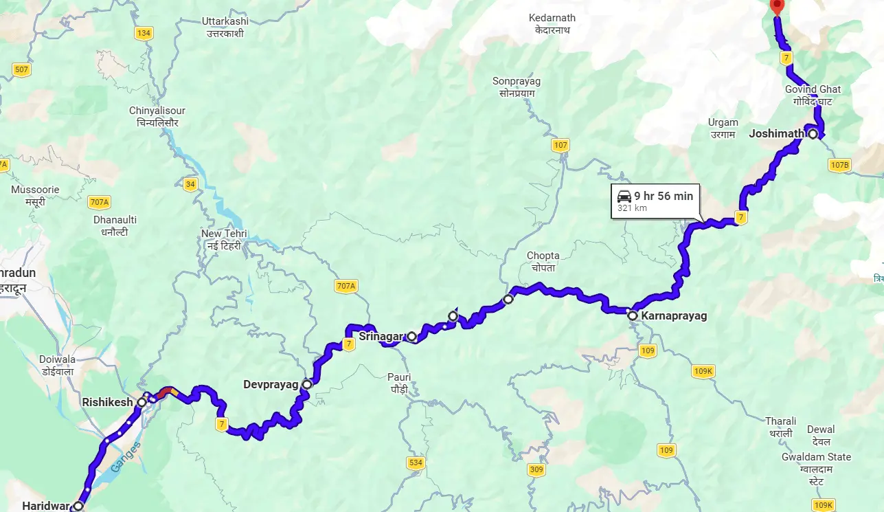 major stopover enroute to Badrinath temple