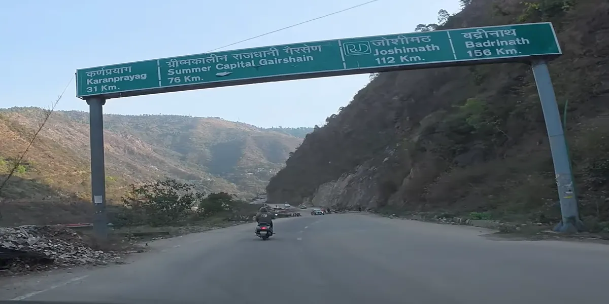 rudraprayag to joshimath distance by road route 
