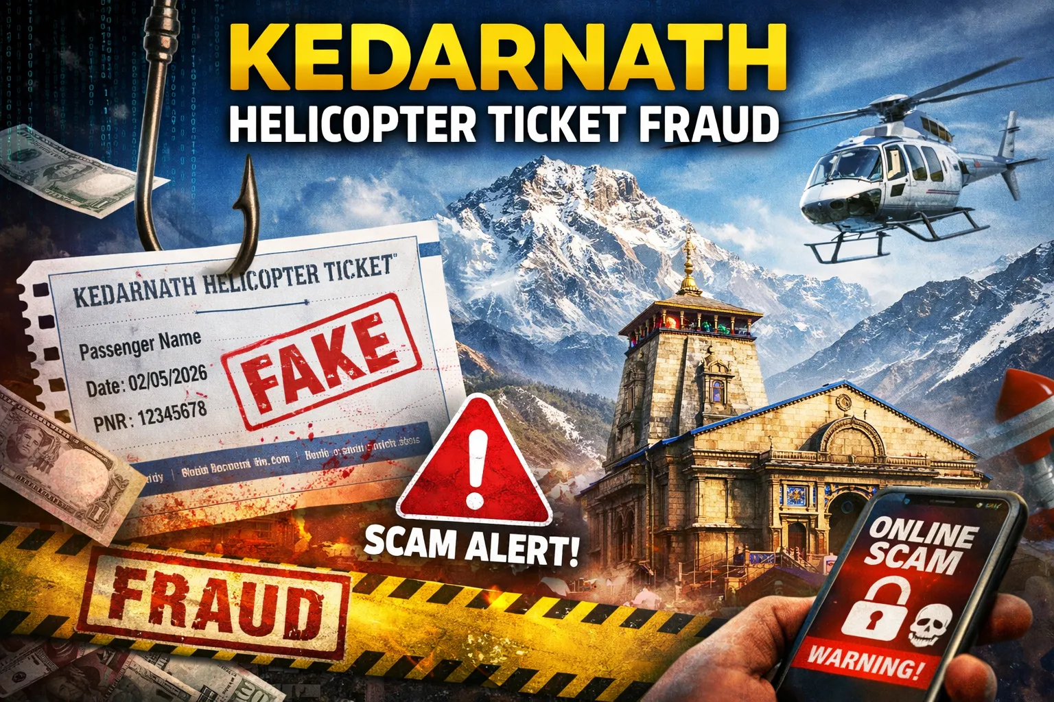 Kedarnath Helicopter Booking Scam: Fake Ticket Fraud & Official IRCTC Alert