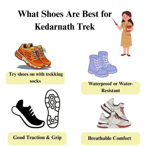 what shoes are best for kedarnath trek