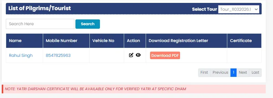 download your kedarnath yatra registration