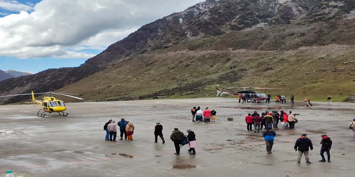 kedarnath helicopter services for pilgrims who are unable to complete the trek