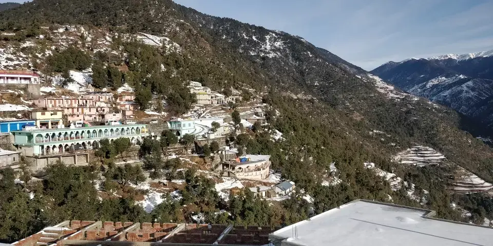 Beautiful view of Lohajung village in Uttarakahnd