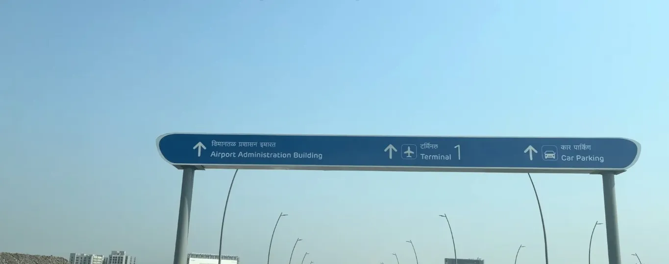 board showing way to mumbai terminal