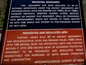 caution notice at pandukeshwar temple