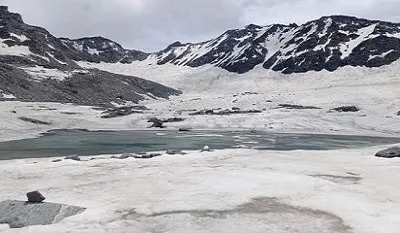 sapt rishi kund trek in yamunotri temple