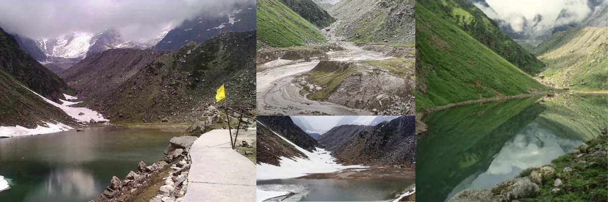 Gandhi Sarovar also known as Chorabari Tal near Kedarnath