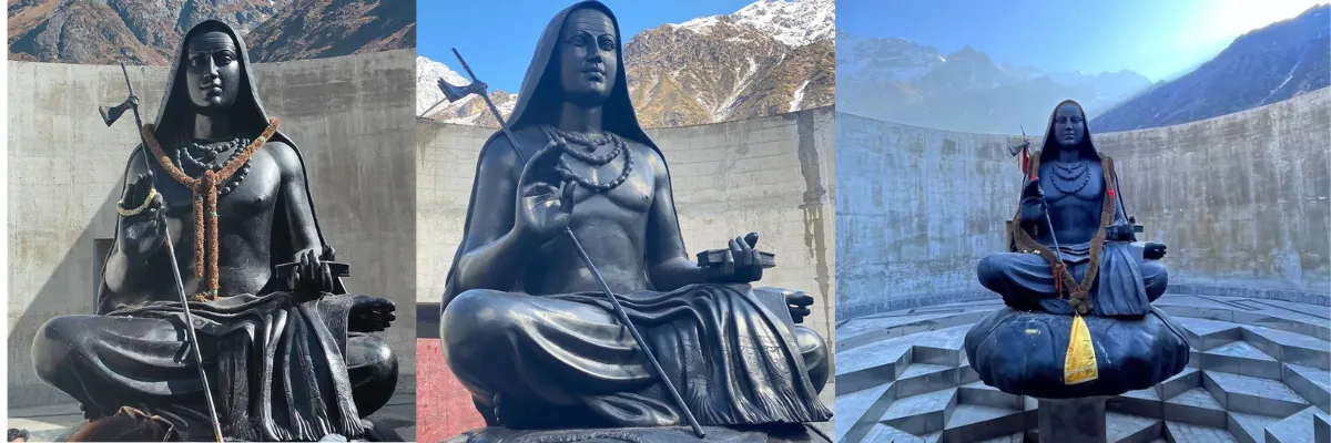 Shankaracharya Samadhi located behind Kedarnath Temple