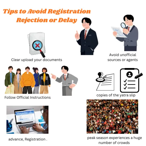 tips to avoid rejection or delay in char dham yatra registration