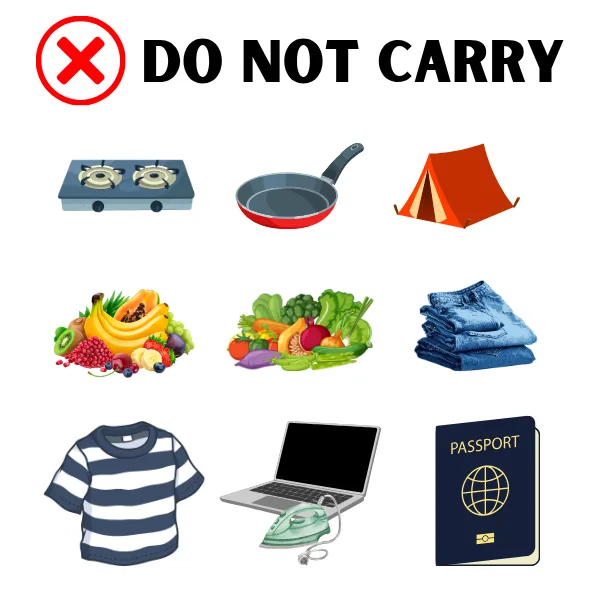 what not to carry for kedarkantha trek