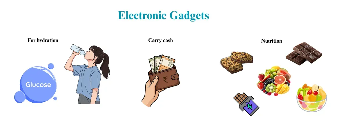 electronic gadgets to carry for valley of flowers trek