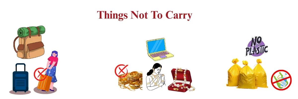 things not to carry for valley of flowers trek