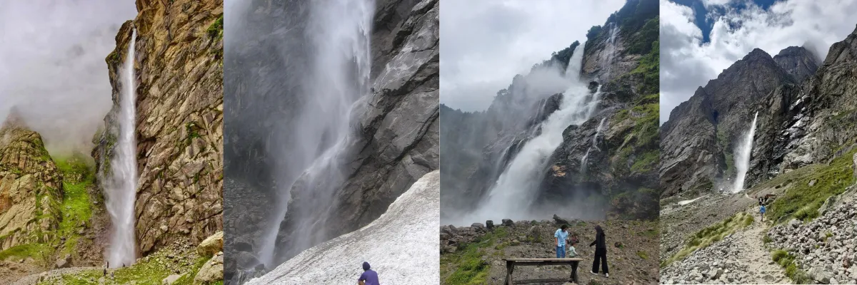 Vasudhara Falls near Mana Village close to Badrinath Temple