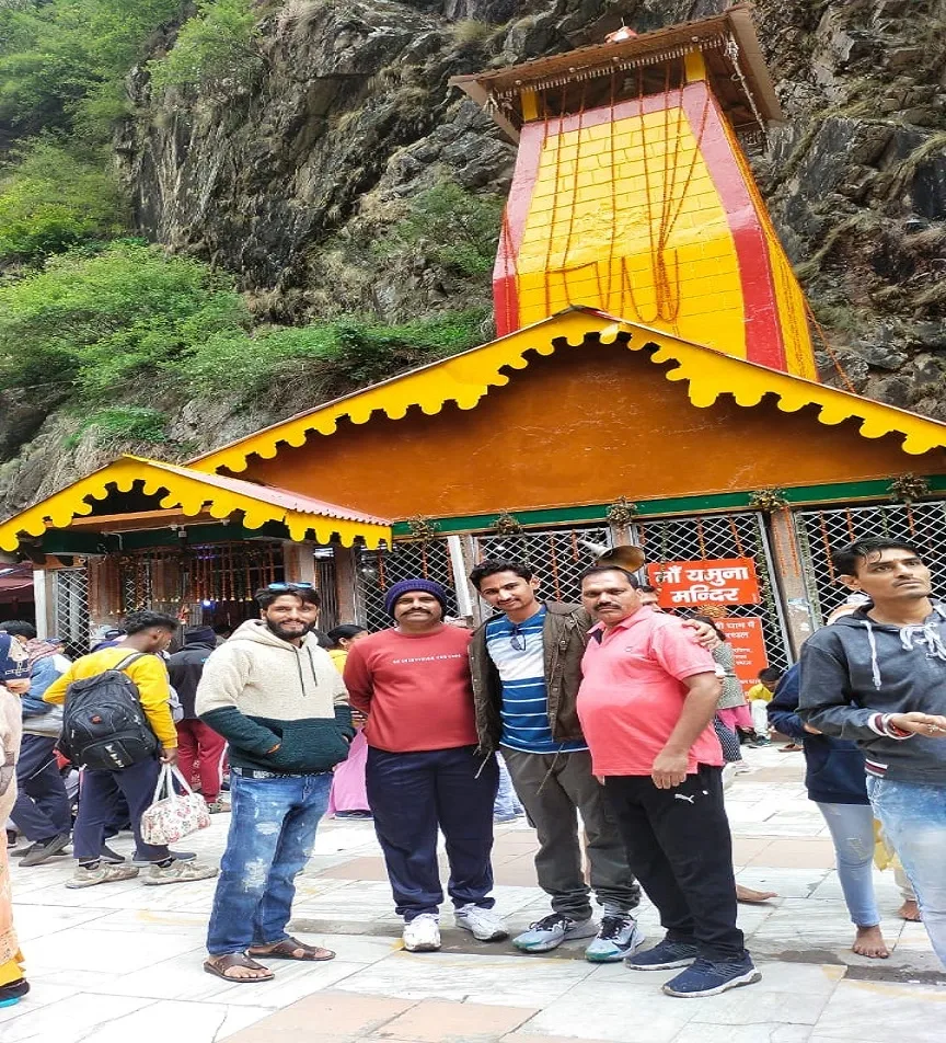 Yamunotri temple visit during our char dham trip | Book char dham package with Manchala Mushafir for best services at affordable rate