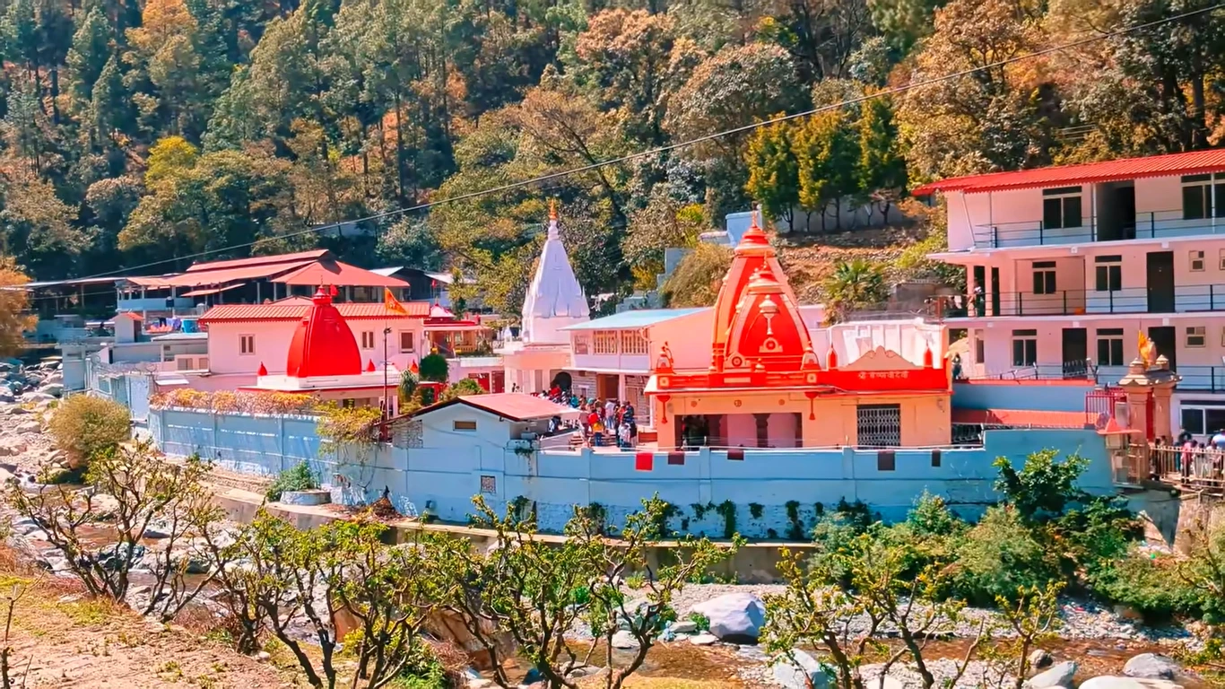 Kainchi Dham ashram of Neem Karoli Baba on the Shipra river near Bhowali, Nainital district