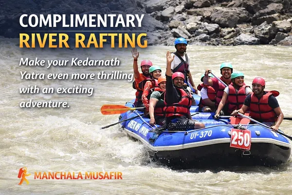 River rafting complimentary in Kedarnath package