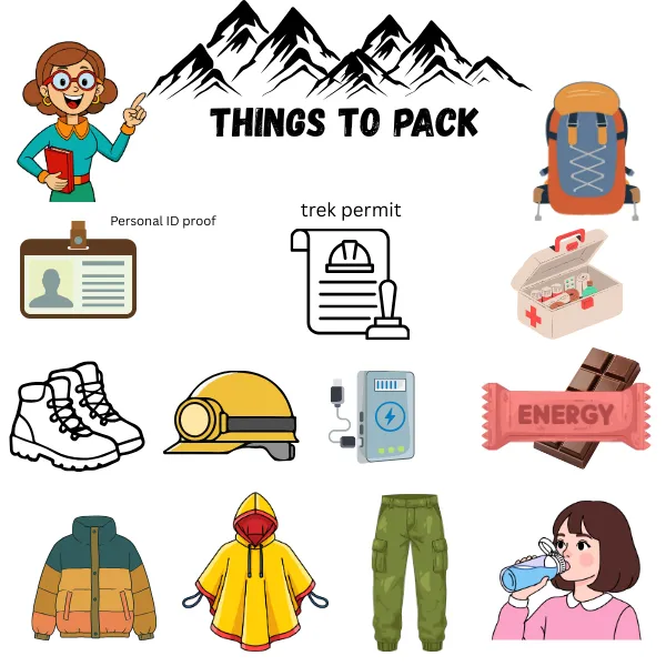 Things to pack for Valley of flowers trek