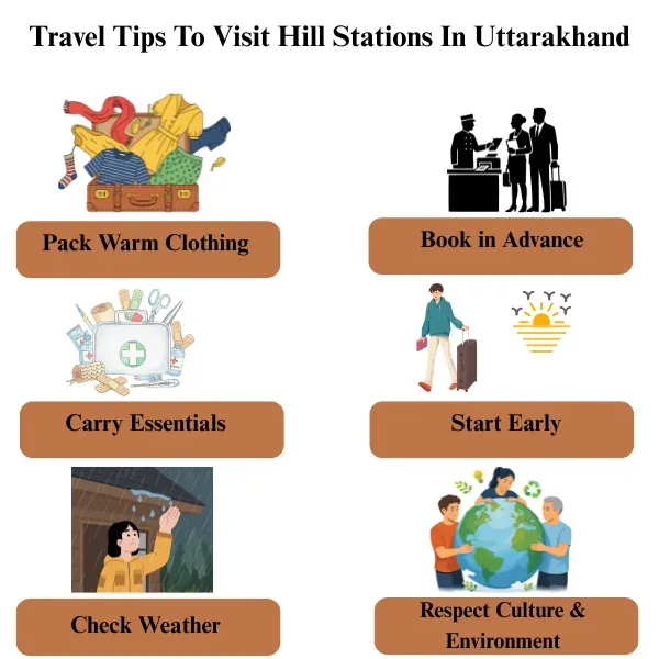 travel tips to visit hill stations in uttarakhand