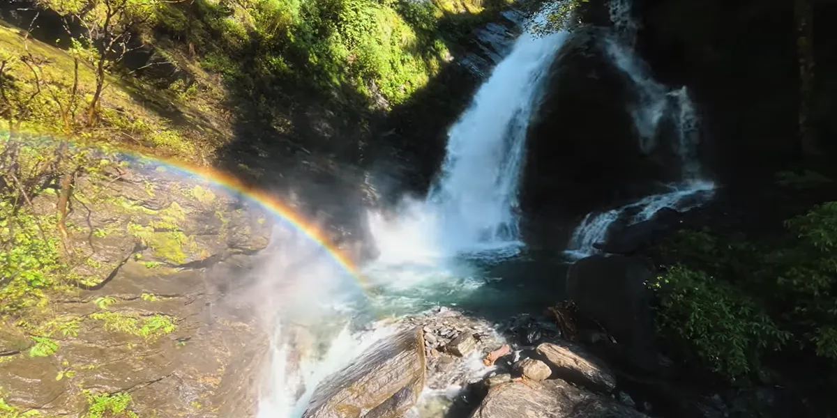 vasudhara waterfall near mana a beautiful waterfall with myhological significance