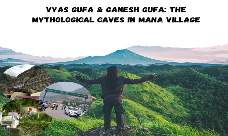 Vyas Gufa and Ganesh Gufa in mana village near Badrinath temple