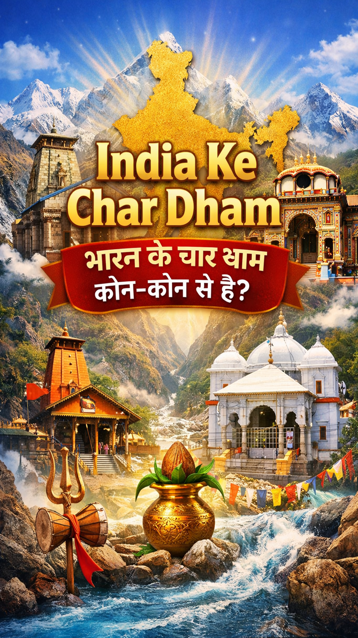 India Ke Char Dham: भारत के चार धाम कौन-कौन से हैं?