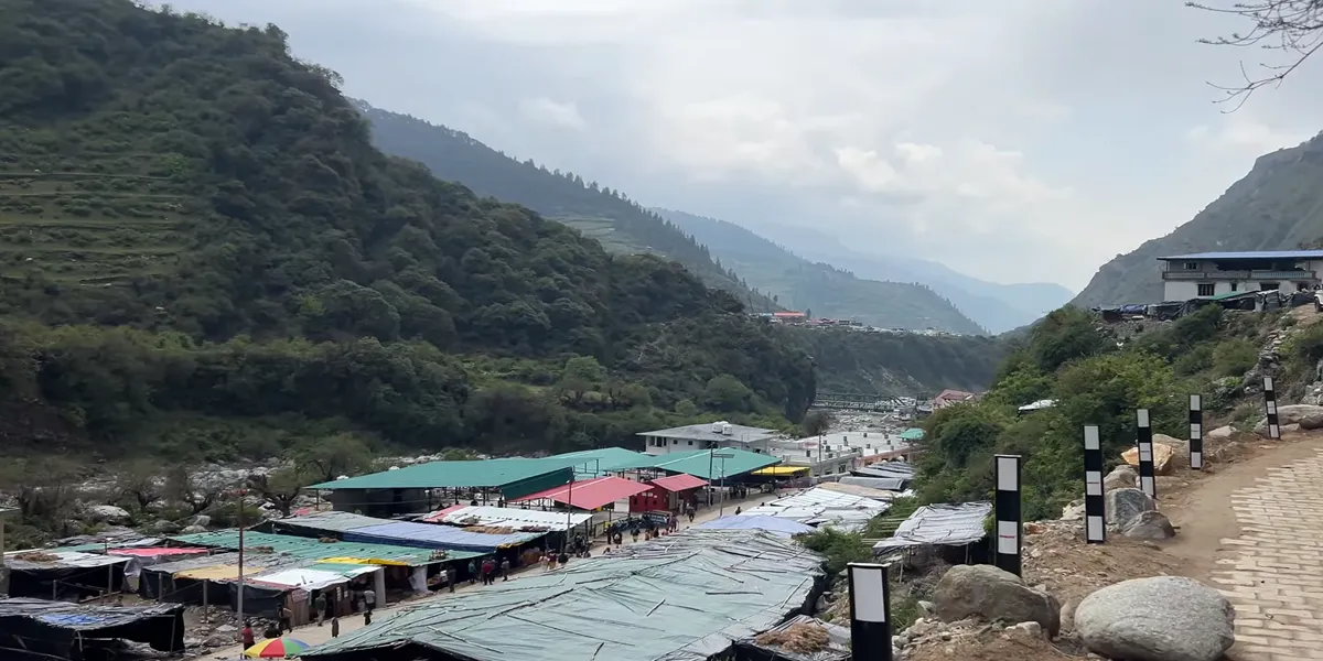 janki chatti near yamunotri in uttarakhand the base camp for yamunotri trek