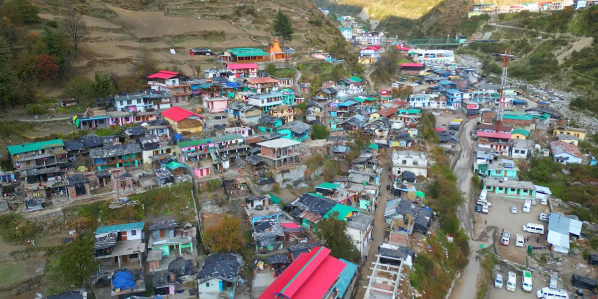 kharsali village near the yamunotri temple the winter abode of yamunotri