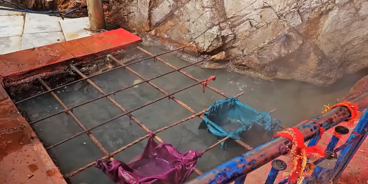 surya kund in the yamunotri temple a natural hot water spring used for cooking