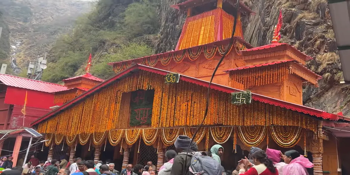 yamunotri temple in uttarakhand one of the char dham temples a sacred shrine dedicated to goddess yamuna
